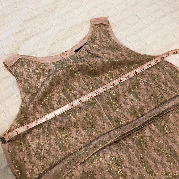 Ark & Co Light pink Gold Lace Dress - Picture 13 of 13